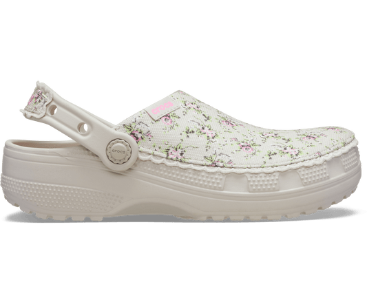 Crafted Ditsy Floral Clog - Cocoa Crème