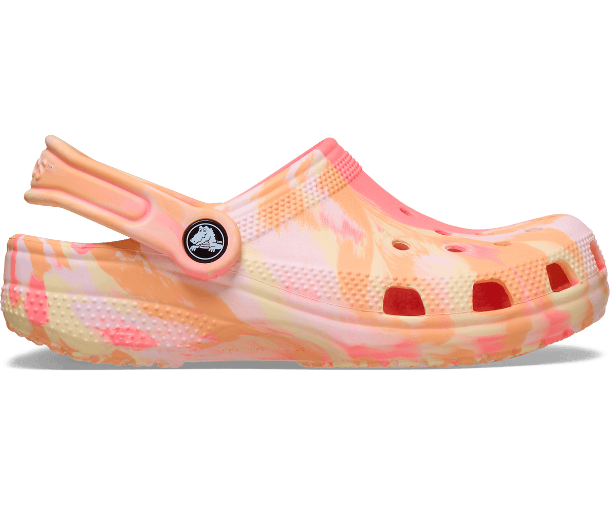 Kids' Classic Marbled Clog - Guava / Multi